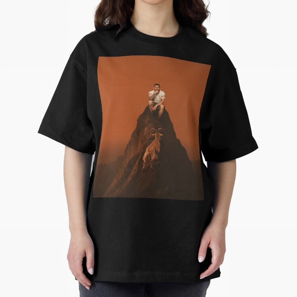 Goat messi football sunset Oversized T-Shirt Show Championship Spirit for FIFA World Cup 2026 USA Canada Mexico Inspired by Messi, Argentina Energy, Match Day Excitement, Supporter Culture, Golden Goals and Global Football Passion; Made for Die