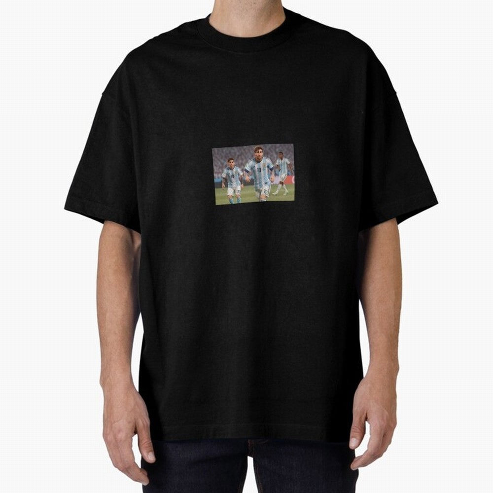Messi Oversized T-Shirt Experience FIFA World Cup 2026 Group Stage Driven by Messi and Cristiano Ronaldo, Portugal, Spain and Germany Energy, Supporter Pride, Iconic Celebrations, Legendary Names and Global Match Day Energy; Made for Collectors Who