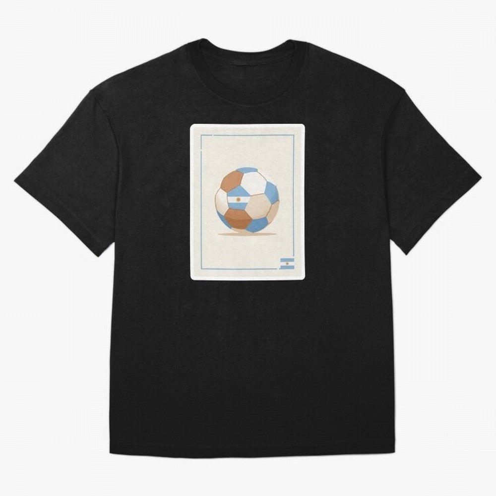 Football stamp sticker || Buenos Aires Vibes Classic T-Shirt Follow the Final Road of FIFA World Cup 2026 Group Stage for Fans of Cristiano Ronaldo and Argentina and Brazil, Bringing Tournament Hype, Historic Matchups, Family Viewing Parties and