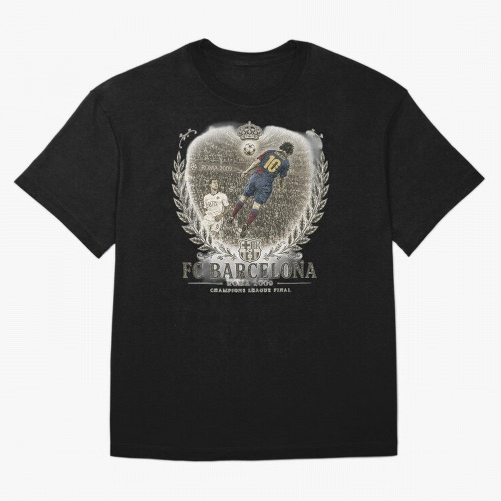 FC Barcelona Rome 2009 Champions League Final Vintage Oversized T-Shirt Stand Out with Spirit from Global Football Passion for FIFA World Cup 2026 Group Stage, Built around Mbappe, France and Portugal, Global Supporter Spirit, Legendary Goals,