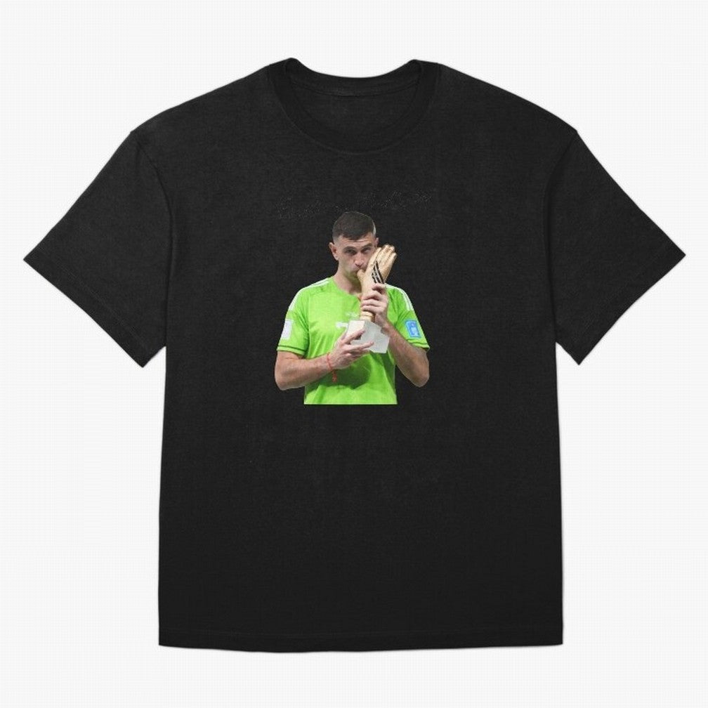 Emiliano Martinez Classic T-Shirt Show Love for Legendary Goals in Global Football Passion for FIFA World Cup 2026 Group Stage, with Messi, Neymar and Mbappe, England, Fan Favorite Moments, National Team Passion, Big Match Drama and Soccer History;