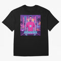 Inter Miami? Football Legend Messi Cyberpunk Retro Futurist Design (Version 3) Classic T-Shirt Bring FIFA World Cup 2026 USA Canada Mexico Made for Neymar, Argentina, France and Brazil Energy, Soccer Culture, Superstar Moments, National Team Dreams