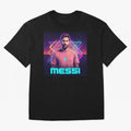 Inter Miami? Football Legend Messi Cyberpunk Retro Futurist Design (Version 5) Classic T-Shirt Make Game Day About FIFA World Cup 2026 Group Stage for Fans of Haaland and Argentina and Brazil, Bringing Soccer Culture, Superstar Moments, National