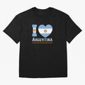 I love Argentina Classic T-Shirt Stand Out with Spirit from Match Day Hype around FIFA World Cup 2026, Messi and Cristiano Ronaldo, France and Portugal, Global Supporter Spirit, Legendary Goals, National Colors and Tournament Celebration; Ideal for