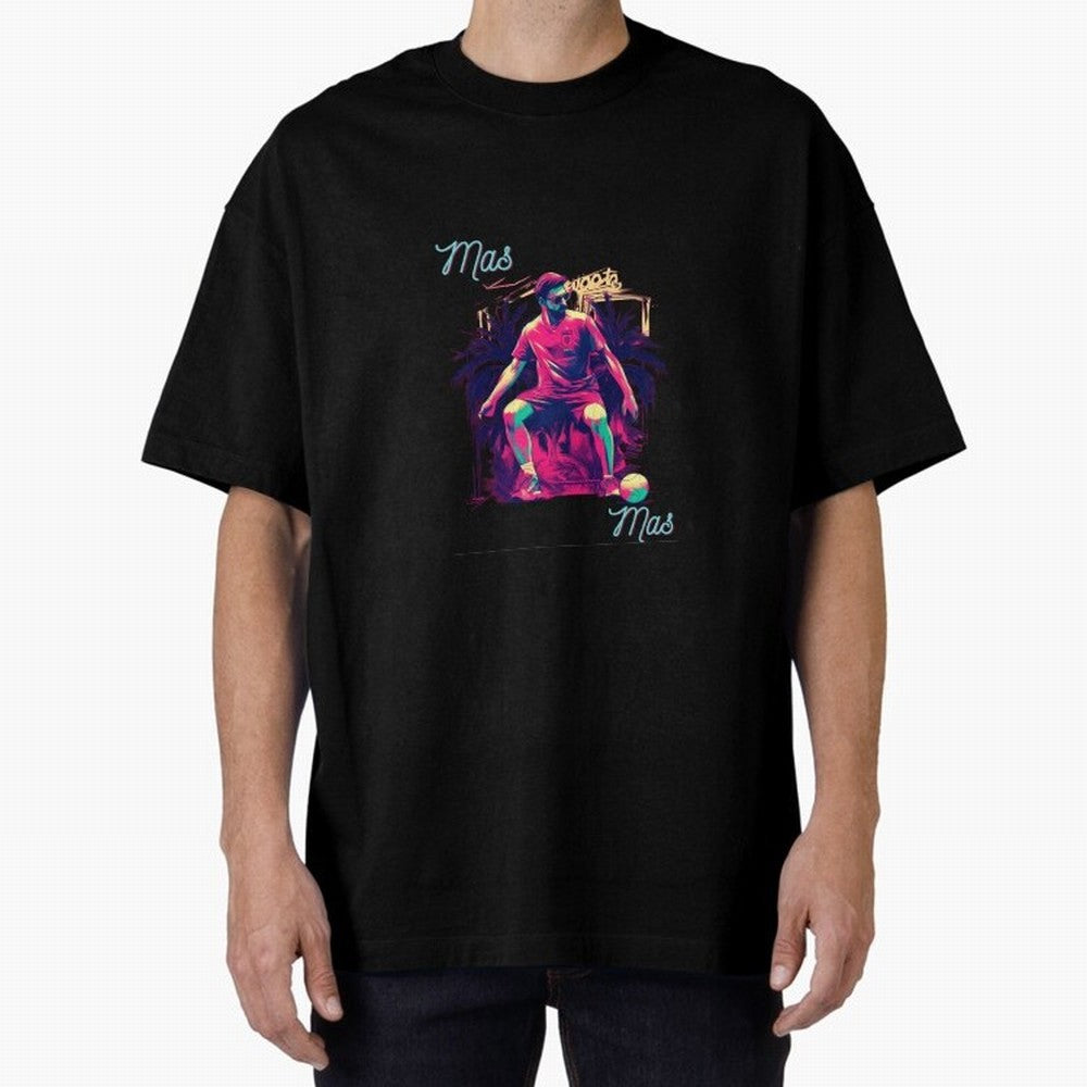 Messi Mas Messi Oversized T-Shirt Make Memories around Global Football Passion for FIFA World Cup 2026 Group Stage, Featuring Haaland and Mbappe, Argentina, France and Brazil, Football History, Final Match Energy, Crowd Noise and Once in a Lifetime