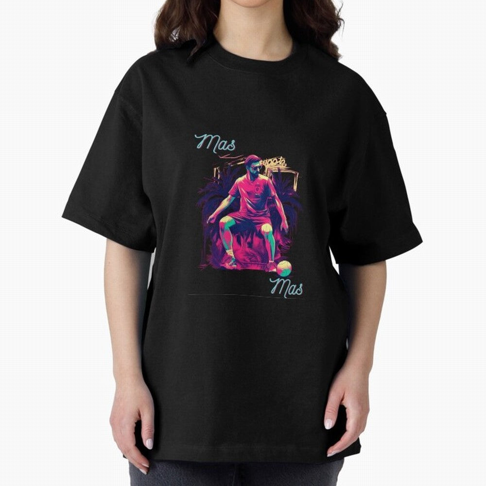 Messi Mas Messi Oversized T-Shirt Make Memories around Global Football Passion for FIFA World Cup 2026 Group Stage, Featuring Haaland and Mbappe, Argentina, France and Brazil, Football History, Final Match Energy, Crowd Noise and Once in a Lifetime