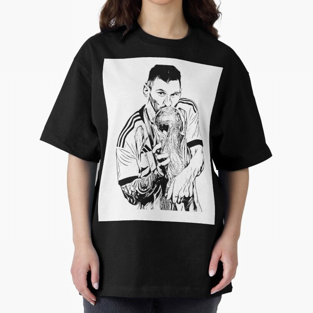 Drawing Leo Messi Classic T-Shirt Celebrate the Road through the FIFA World Cup 2026 Journey through Haaland Highlights, Netherlands Pride, Global Supporter Spirit, Legendary Goals, National Colors and Tournament Celebration; Perfect for Supporters