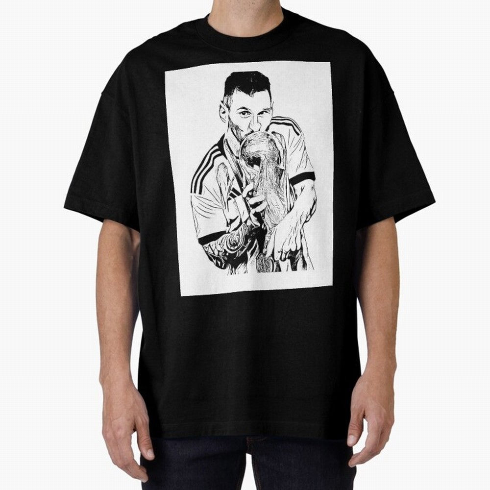 Drawing Leo Messi Classic T-Shirt Celebrate the Road through the FIFA World Cup 2026 Journey through Haaland Highlights, Netherlands Pride, Global Supporter Spirit, Legendary Goals, National Colors and Tournament Celebration; Perfect for Supporters