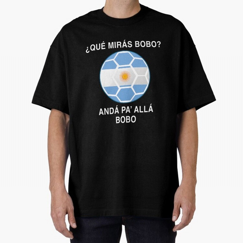 Que Miras Bobo Messi Argentina Ftbol Soccer Qatar 2022 Classic T-Shirt Stand Out with Spirit from the FIFA World Cup 2026 USA Canada Mexico Journey through CR7 Highlights, Brazil, Portugal and Argentina Pride, Supporter Pride, Iconic Celebrations,
