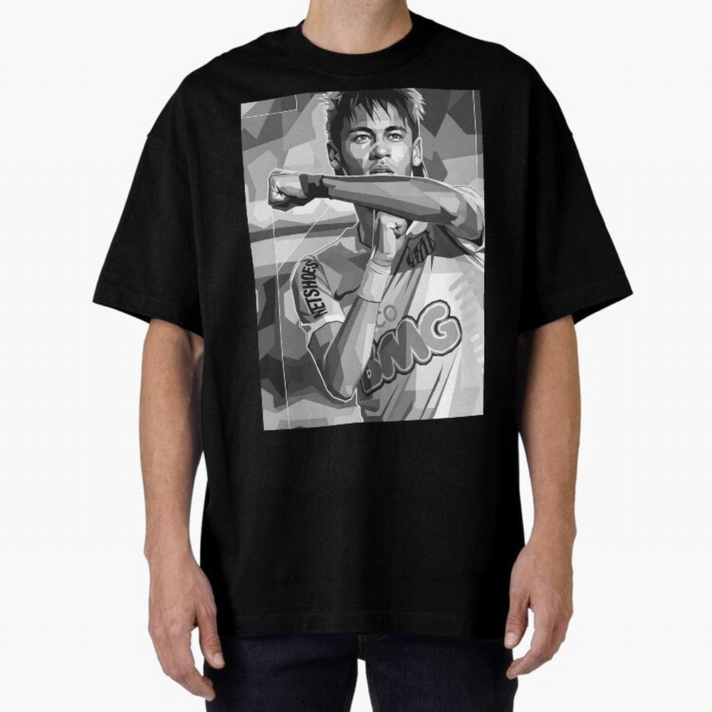 Neymar Grayscale Classic T-Shirt Live the Energy of the FIFA World Cup 2026 Group Stage Journey through Haaland and Mbappe Highlights, Brazil, Portugal and Argentina Pride, Fan Favorite Moments, National Team Passion, Big Match Drama and Soccer