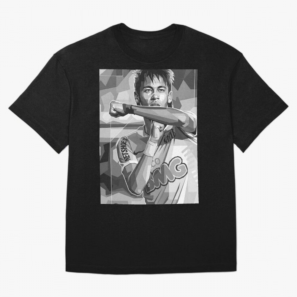 Neymar Grayscale Classic T-Shirt Live the Energy of the FIFA World Cup 2026 Group Stage Journey through Haaland and Mbappe Highlights, Brazil, Portugal and Argentina Pride, Fan Favorite Moments, National Team Passion, Big Match Drama and Soccer