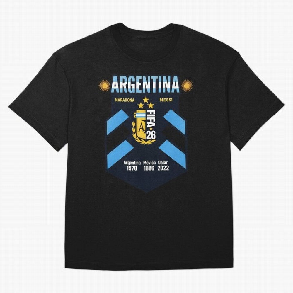Argentina Football Champions Legacy Badge Design Active T-Shirt Show Support during FIFA World Cup 2026 Spirit, with Argentina and Brazil, Neymar, Haaland and Cristiano Ronaldo, Retro Football Energy, Iconic Rivalries, Trophy Chase Drama and