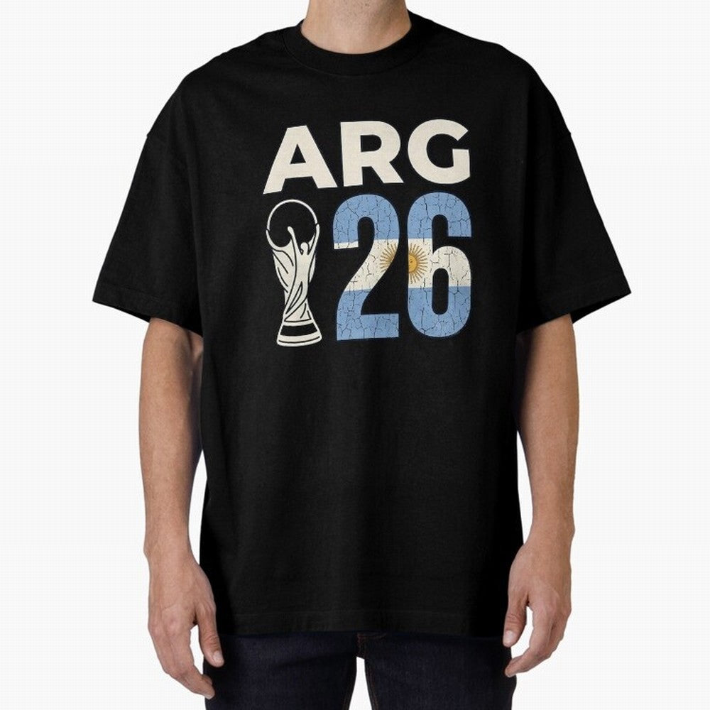 Argentina Football World Cup 2026 - Vintage Arg 26 Flag Design Essential T-Shirt Honor Football Greatness during FIFA World Cup 2026 Group Stage for Fans of Neymar, Haaland and Cristiano Ronaldo and France and Portugal, Bringing Goal Celebration