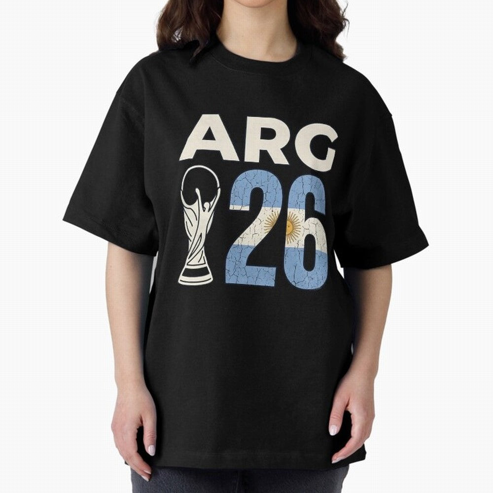 Argentina Football World Cup 2026 - Vintage Arg 26 Flag Design Essential T-Shirt Honor Football Greatness during FIFA World Cup 2026 Group Stage for Fans of Neymar, Haaland and Cristiano Ronaldo and France and Portugal, Bringing Goal Celebration