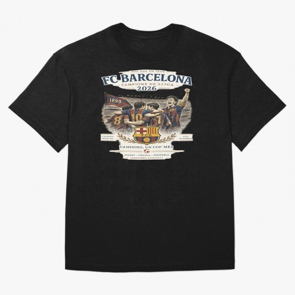 FC Barcelona Champions Vintage 2026 Oversized T-Shirt Stand Out with Spirit from Match Day Hype around FIFA World Cup 2026 USA Canada Mexico, CR7 and Messi, Argentina, Tournament Hype, Historic Matchups, Family Viewing Parties and Global Sports