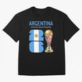 World Cup 2026, ARGENTINA Oversized T-Shirt Treasure the FIFA World Cup 2026 USA Canada Mexico Journey through Messi, CR7 and Mbappe Highlights, Spain and Netherlands Pride, Champion Mindset, Group Stage Buzz, Knockout Tension and Passionate Fan