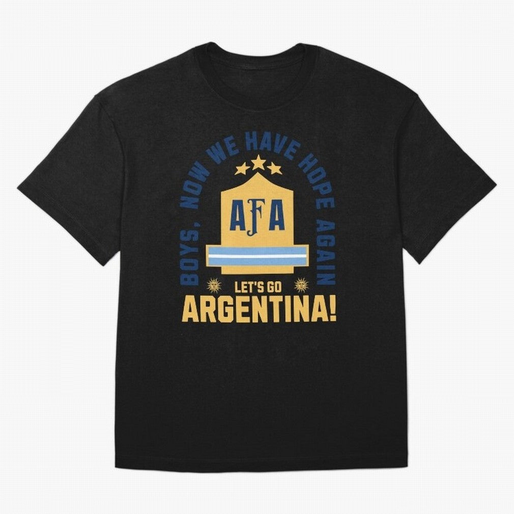 Argentina Soccer 2026 Boys We Have Hope Again Fan Design Classic T-Shirt Feel the Roar of Match Day Hype around FIFA World Cup 2026, Neymar, Haaland and Cristiano Ronaldo, Netherlands, Retro Football Energy, Iconic Rivalries, Trophy Chase Drama and