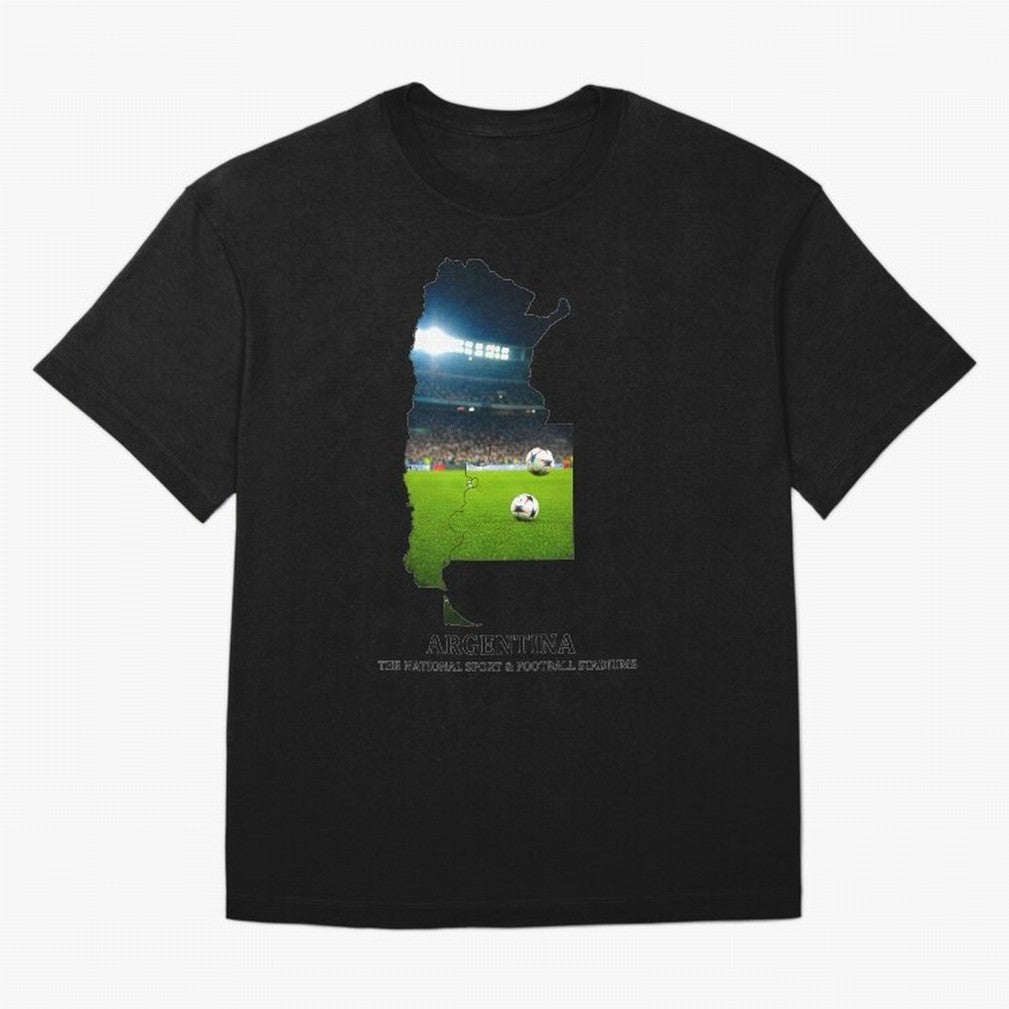 Argentina Map Art - Football Passion & National Stadiums Design Classic T-Shirt Make Every Match About Match Day Hype around FIFA World Cup 2026 USA Canada Mexico, CR7, Argentina, Stadium Memories, Football Loyalty, International Chants and
