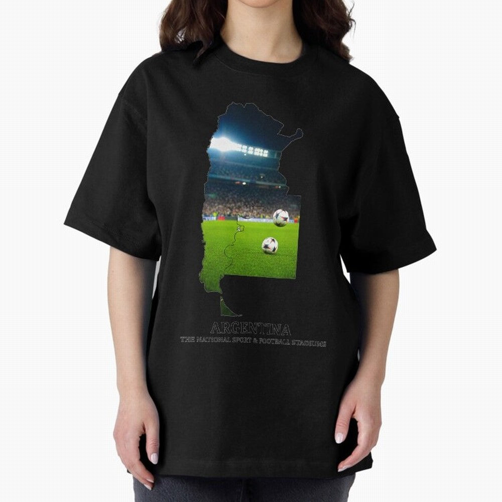 Argentina Map Art - Football Passion & National Stadiums Design Classic T-Shirt Make Every Match About Match Day Hype around FIFA World Cup 2026 USA Canada Mexico, CR7, Argentina, Stadium Memories, Football Loyalty, International Chants and