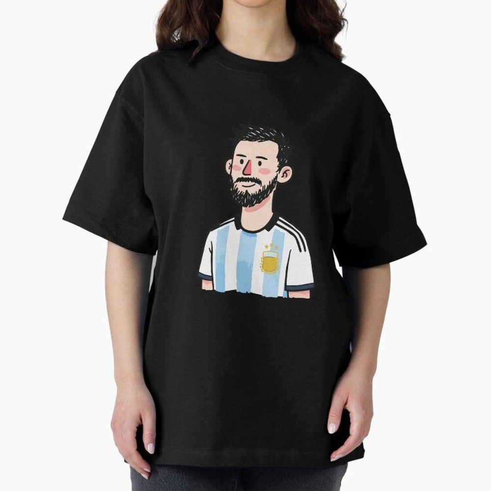 Argentina Soccer Football Player Oversized T-Shirt Bring World Football Passion into FIFA World Cup 2026 Filled with Haaland, Argentina, France and Brazil Energy, Stadium Chants, National Pride, Trophy Dreams and Unforgettable Football Memories;