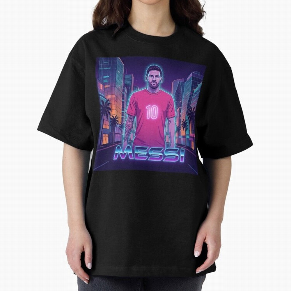 Inter Miami Football Legend Messi Cyberpunk Retro Futurist Design Classic T-Shirt Feel the Roar of FIFA World Cup 2026 USA Canada Mexico with CR7 and Messi, Spain Energy, Stadium Chants, National Pride, Trophy Dreams and Unforgettable Football