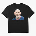 Old and Bald Messi Football Meme Oversized T-Shirt Follow the Road to FIFA World Cup 2026 Spirit, Inspired by Argentina, France and Brazil, Neymar, Haaland and Cristiano Ronaldo, Football Passion, Legendary Performances, Festival Vibes and