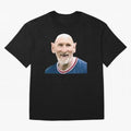 Old and Bald Messi Football Meme Oversized T-Shirt Celebrate Football Dreams Across FIFA World Cup 2026 Group Stage Celebrating Neymar, Haaland and Cristiano Ronaldo, Brazil, Portugal and Argentina Energy, Football Festival Excitement, Trophy