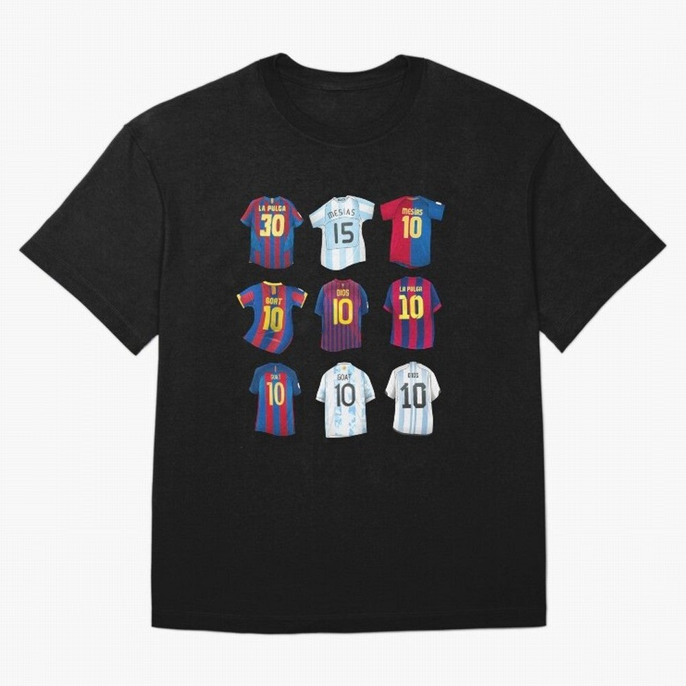 Messi Era Football Jerseys Oversized T-Shirt Carry the FIFA World Cup 2026 USA Canada Mexico Journey through Neymar Highlights, Argentina Pride, Worldwide Fan Energy, Dramatic Goals, Stadium Lights and Championship Celebrations; Ideal for Football
