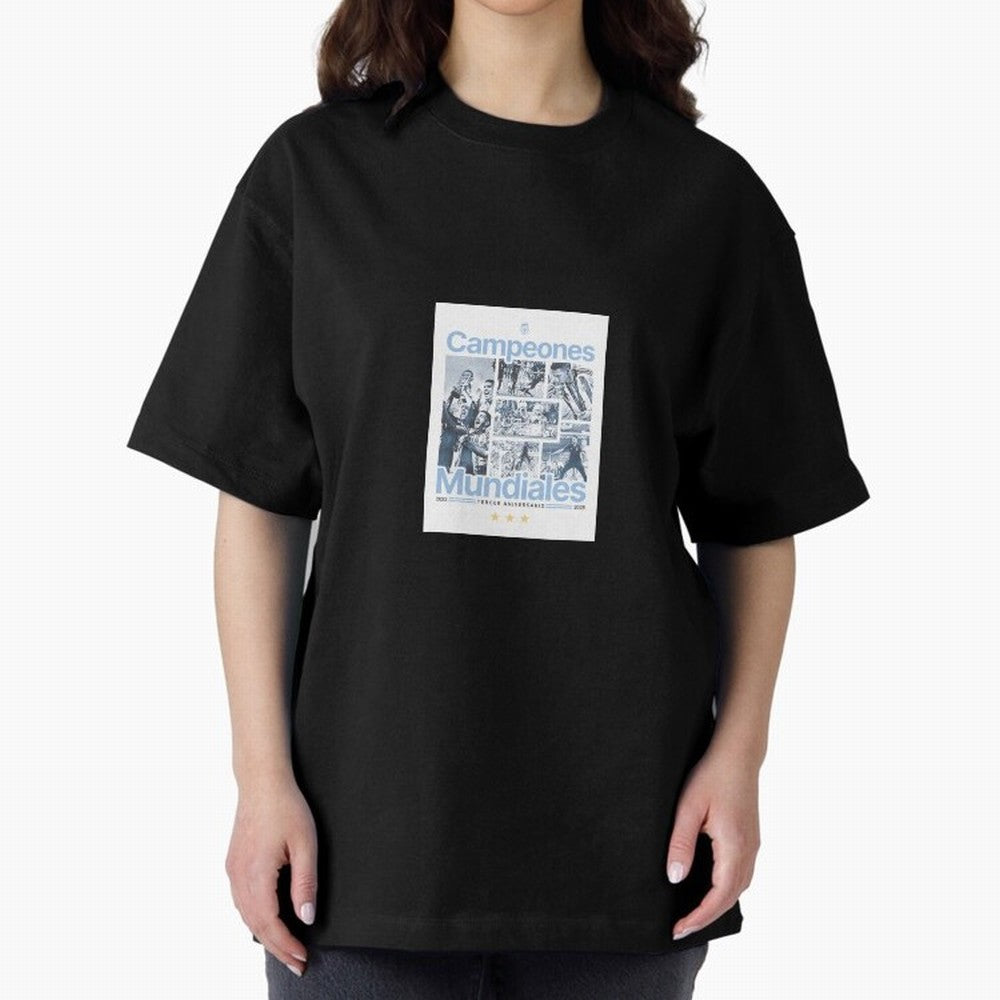 Argentina Qatar 2022 Oversized T-Shirt Make Every Match About FIFA World Cup 2026 Group Stage for Fans of Cristiano Ronaldo and Argentina, France and Brazil, Bringing Champion Mindset, Group Stage Buzz, Knockout Tension and Passionate Fan Culture;