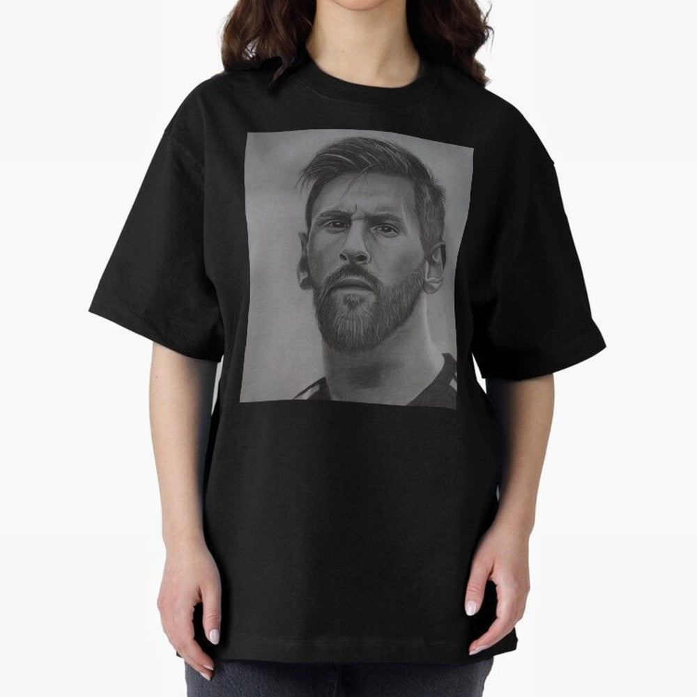 Messi Focused Portrait Art Classic T-Shirt Celebrate Golden Goal Energy in FIFA World Cup 2026 USA Canada Mexico Spirit, Centered on Spain and Netherlands, Mbappe and Neymar, Supporter Pride, Iconic Celebrations, Legendary Names and Global Match