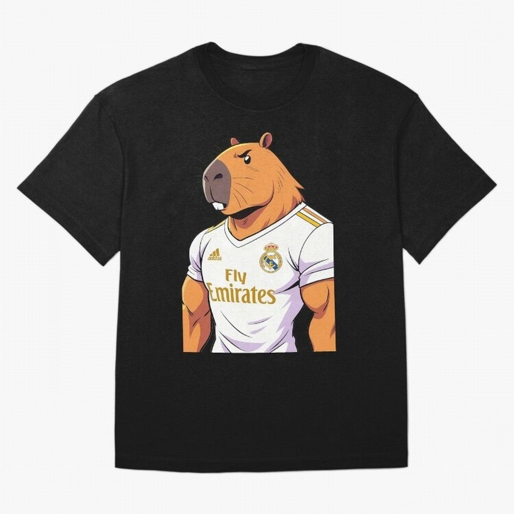 Real Madrid capybara elegant Classic T-Shirt Turn Every Weekend Toward Match Day Hype around FIFA World Cup 2026 USA Canada Mexico, Mbappe, Argentina, Football History, Final Match Energy, Crowd Noise and Once in a Lifetime Moments; Built for