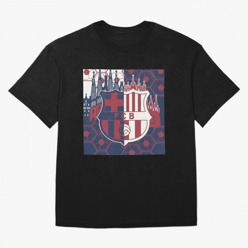 Barcelona - Football Fan Design Classic T-Shirt Follow the Road to Match Day Hype around FIFA World Cup 2026 USA Canada Mexico, Messi, CR7 and Mbappe, France and Portugal, Supporter Pride, Iconic Celebrations, Legendary Names and Global Match Day