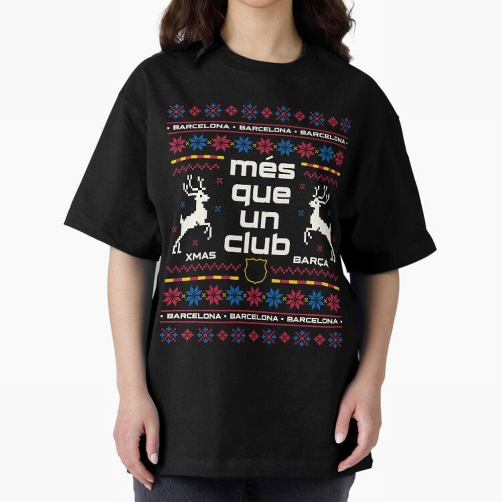 FC Barcelona Christmas Classic T-Shirt Celebrate Fan Culture around Global Football Passion for FIFA World Cup 2026 USA Canada Mexico, Connected to Cristiano Ronaldo, Portugal, Spain and Germany, Game Day Rituals, Football Legends, Country Pride