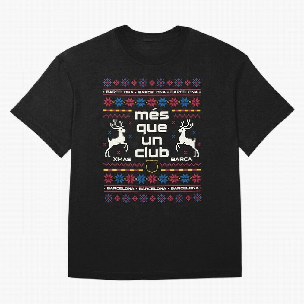 FC Barcelona Christmas Classic T-Shirt Celebrate Fan Culture around Global Football Passion for FIFA World Cup 2026 USA Canada Mexico, Connected to Cristiano Ronaldo, Portugal, Spain and Germany, Game Day Rituals, Football Legends, Country Pride
