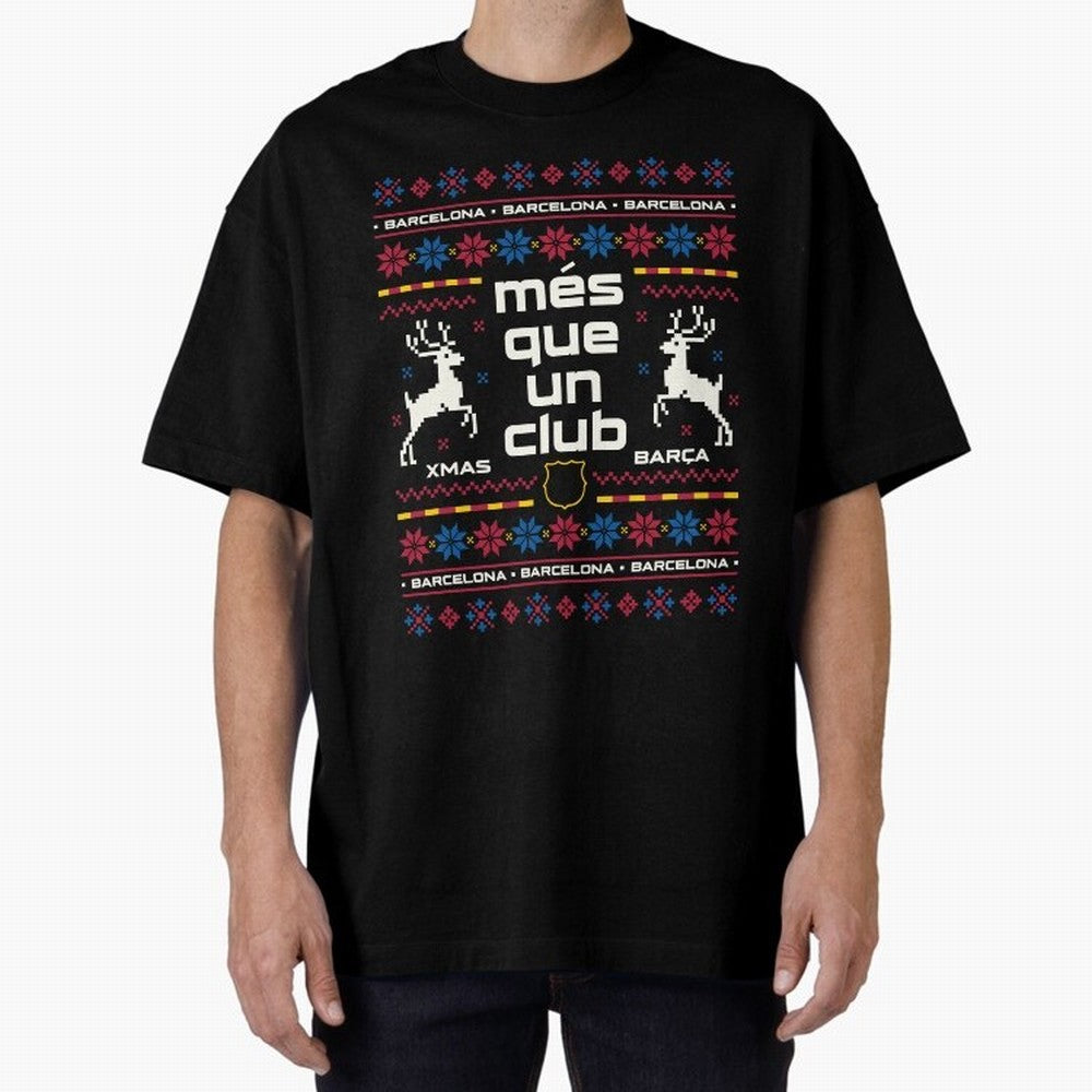 FC Barcelona Christmas Classic T-Shirt Celebrate Fan Culture around Global Football Passion for FIFA World Cup 2026 USA Canada Mexico, Connected to Cristiano Ronaldo, Portugal, Spain and Germany, Game Day Rituals, Football Legends, Country Pride