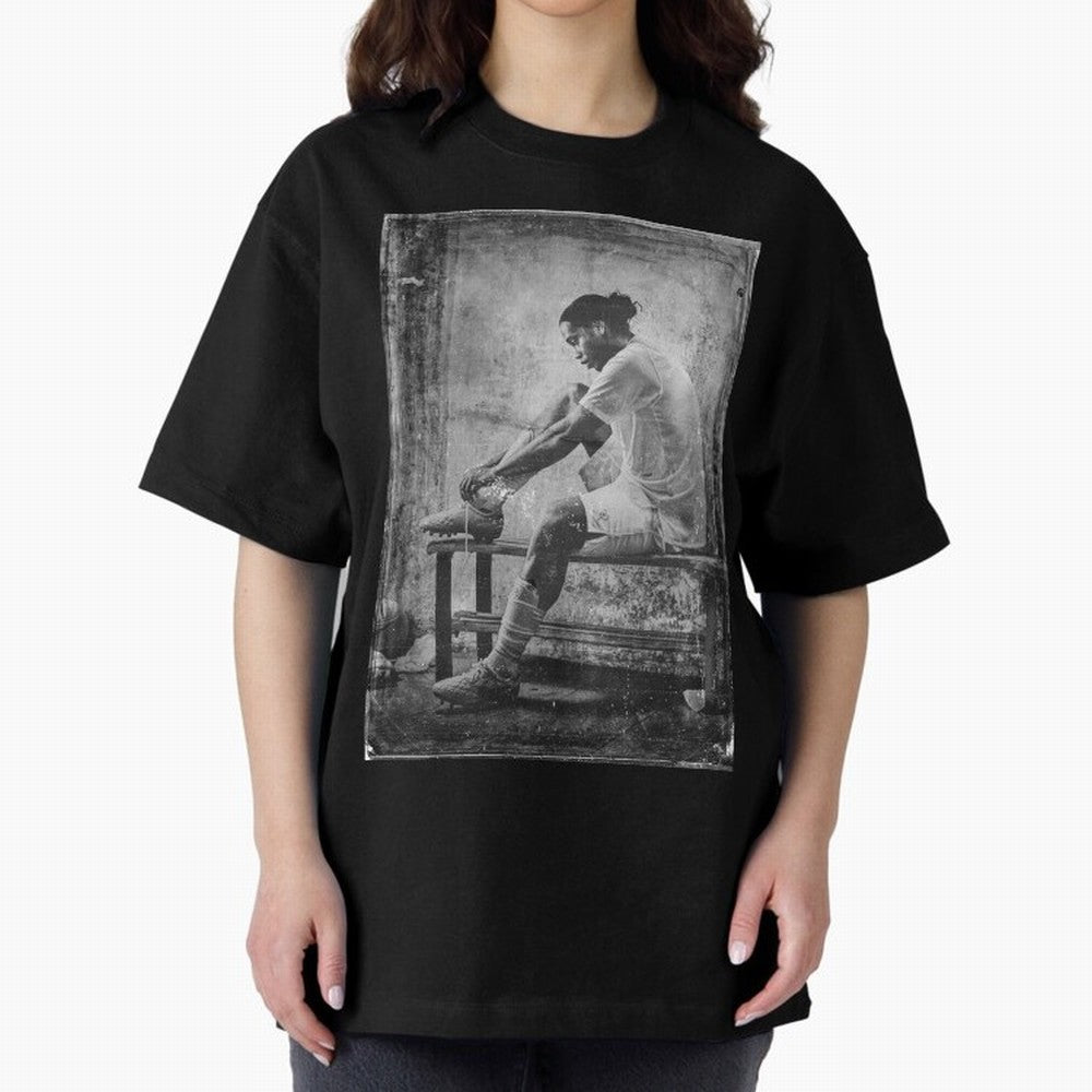 Ronaldinho Vintage Classic T-Shirt Create Global Football Passion for FIFA World Cup 2026 USA Canada Mexico, Highlighting Cristiano Ronaldo, France and Portugal, Retro Football Energy, Iconic Rivalries, Trophy Chase Drama and Stadium Atmosphere;