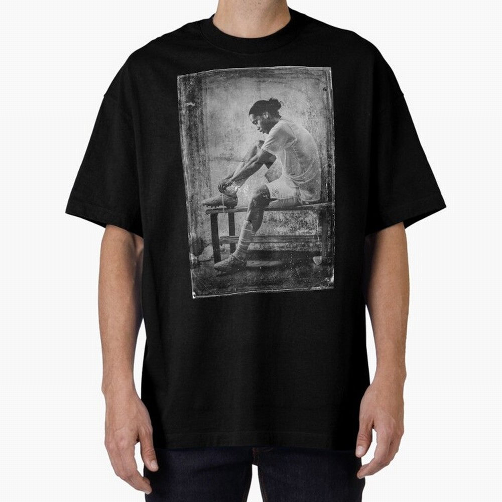 Ronaldinho Vintage Classic T-Shirt Create Global Football Passion for FIFA World Cup 2026 USA Canada Mexico, Highlighting Cristiano Ronaldo, France and Portugal, Retro Football Energy, Iconic Rivalries, Trophy Chase Drama and Stadium Atmosphere;