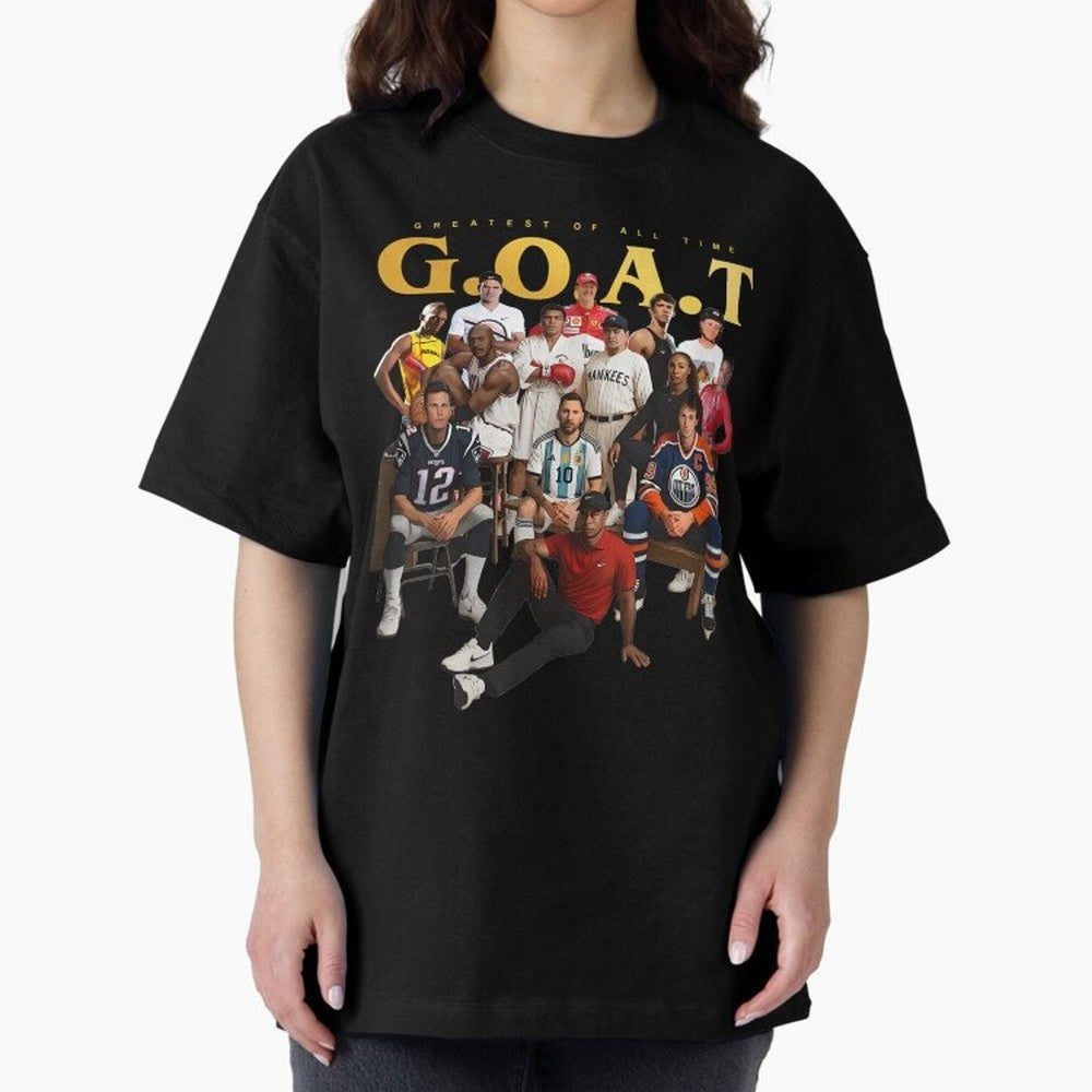 GOAT of all Sports Essential T-Shirt Stand Out with Spirit from FIFA World Cup 2026 Group Stage Spirit, with Argentina and Brazil, Haaland and Mbappe, Match Day Excitement, Supporter Culture, Golden Goals and Global Football Passion; Perfect for