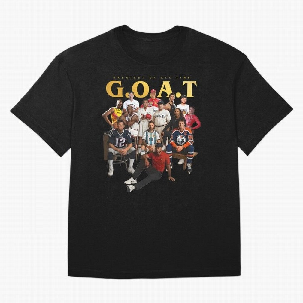 GOAT of all Sports Essential T-Shirt Stand Out with Spirit from FIFA World Cup 2026 Group Stage Spirit, with Argentina and Brazil, Haaland and Mbappe, Match Day Excitement, Supporter Culture, Golden Goals and Global Football Passion; Perfect for