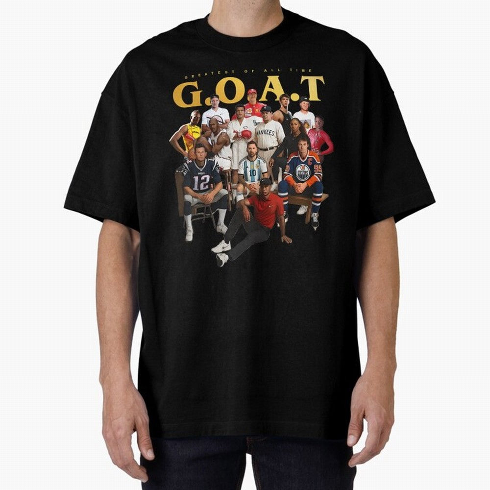 GOAT of all Sports Essential T-Shirt Stand Out with Spirit from FIFA World Cup 2026 Group Stage Spirit, with Argentina and Brazil, Haaland and Mbappe, Match Day Excitement, Supporter Culture, Golden Goals and Global Football Passion; Perfect for