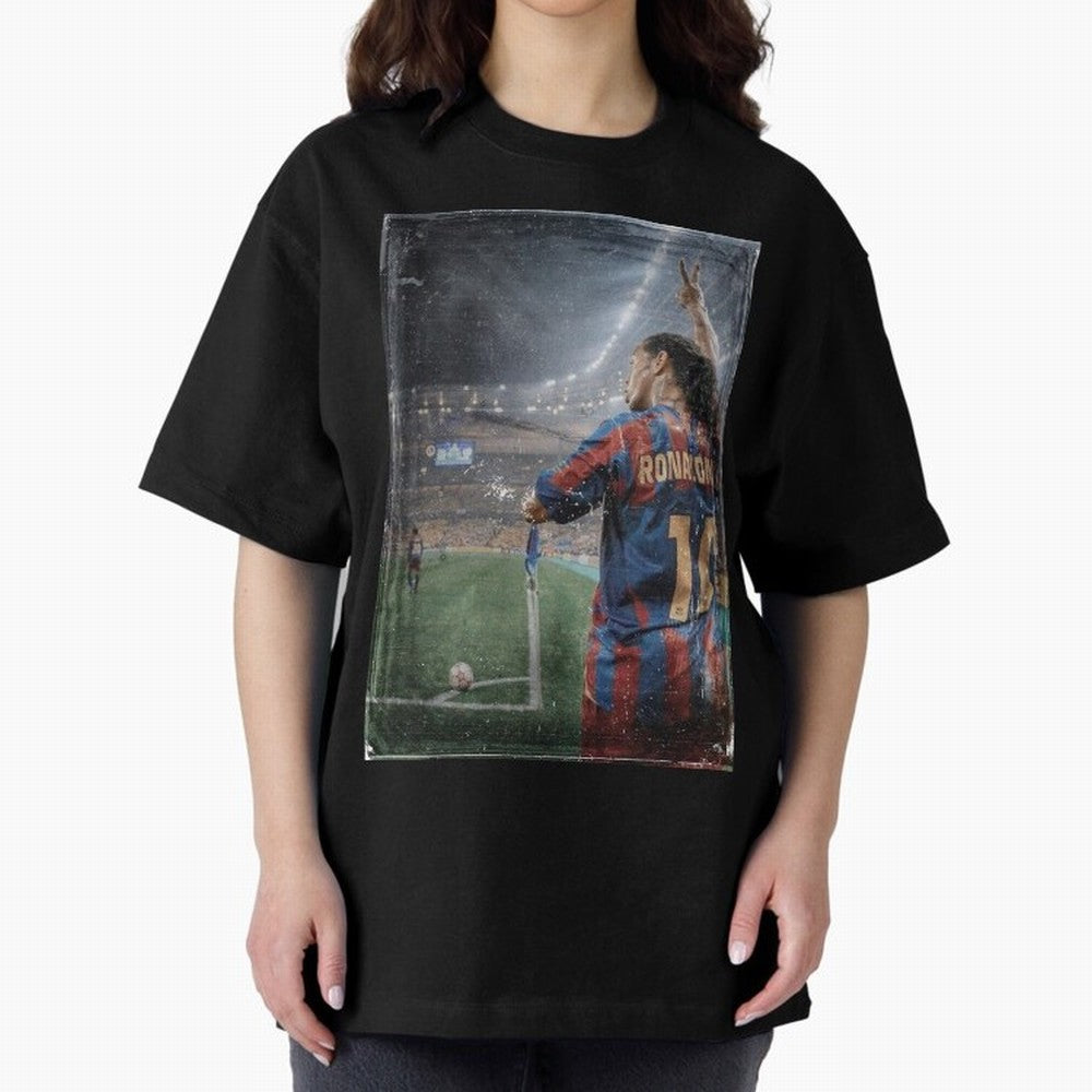Ronaldinho Vintage Classic T-Shirt Represent the Passion of FIFA World Cup 2026 Group Stage Featuring Mbappe and Neymar, Portugal Energy, Retro Football Energy, Iconic Rivalries, Trophy Chase Drama and Stadium Atmosphere; Made for Collectors Who