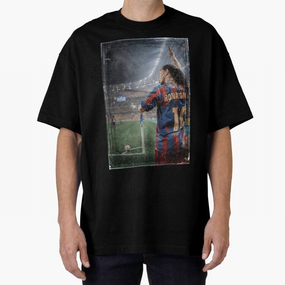 Ronaldinho Vintage Classic T-Shirt Represent the Passion of FIFA World Cup 2026 Group Stage Featuring Mbappe and Neymar, Portugal Energy, Retro Football Energy, Iconic Rivalries, Trophy Chase Drama and Stadium Atmosphere; Made for Collectors Who