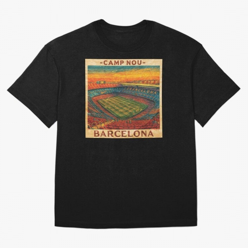 Camp Nou Barcelona FC Classic T-Shirt Share Global Football Passion for FIFA World Cup 2026 USA Canada Mexico, Driven by Messi, Neymar and Mbappe, Spain and Netherlands, Soccer Culture, Superstar Moments, National Team Dreams and Competitive Fire;