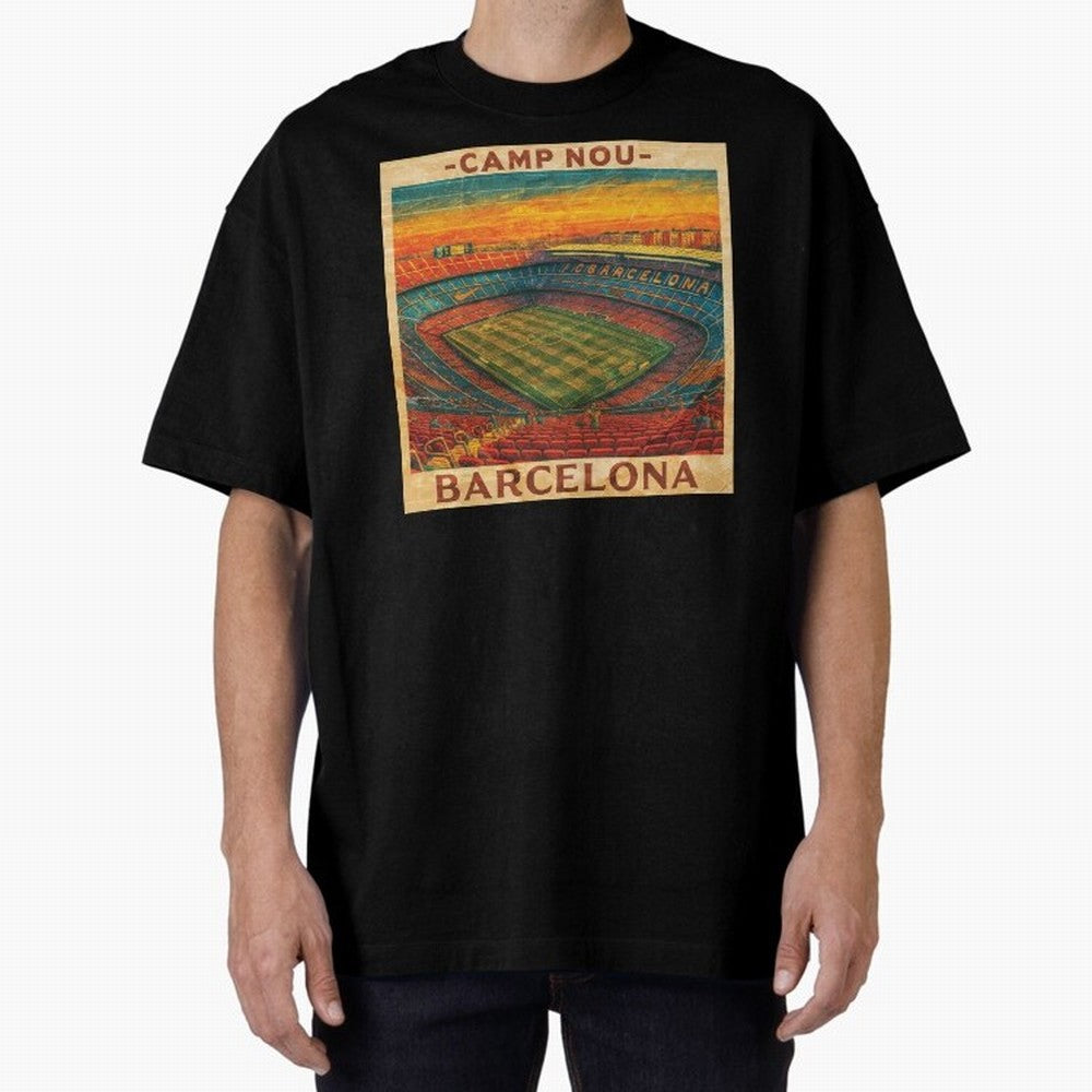 Camp Nou Barcelona FC Classic T-Shirt Share Global Football Passion for FIFA World Cup 2026 USA Canada Mexico, Driven by Messi, Neymar and Mbappe, Spain and Netherlands, Soccer Culture, Superstar Moments, National Team Dreams and Competitive Fire;