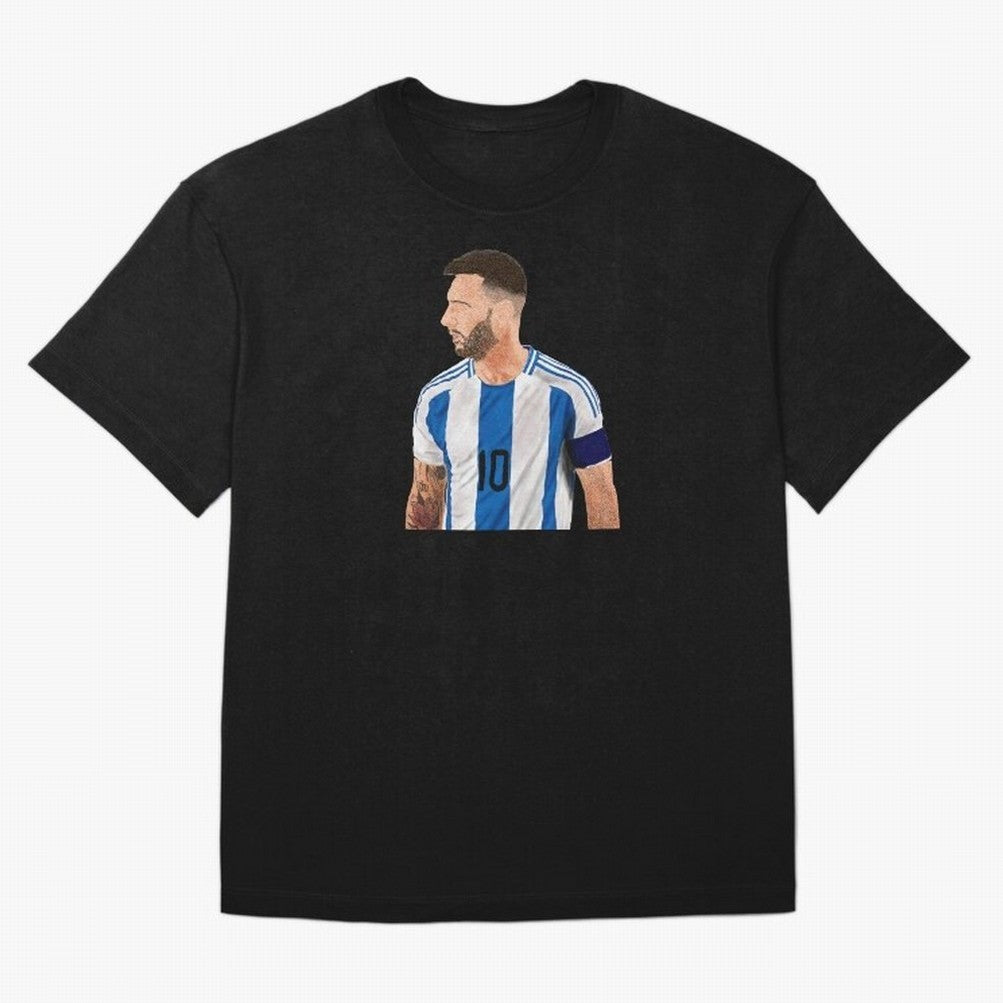 Messi em pintura digital Classic T-Shirt Step into FIFA World Cup 2026 Group Stage for Fans of CR7 and Messi and Brazil, Bringing Fan Favorite Moments, National Team Passion, Big Match Drama and Soccer History; Ideal for Passionate Fans Who Love