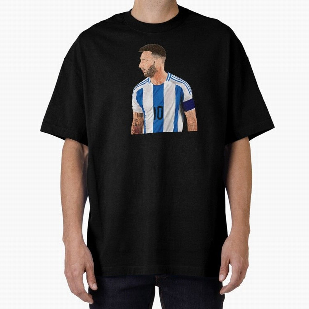 Messi em pintura digital Classic T-Shirt Step into FIFA World Cup 2026 Group Stage for Fans of CR7 and Messi and Brazil, Bringing Fan Favorite Moments, National Team Passion, Big Match Drama and Soccer History; Ideal for Passionate Fans Who Love