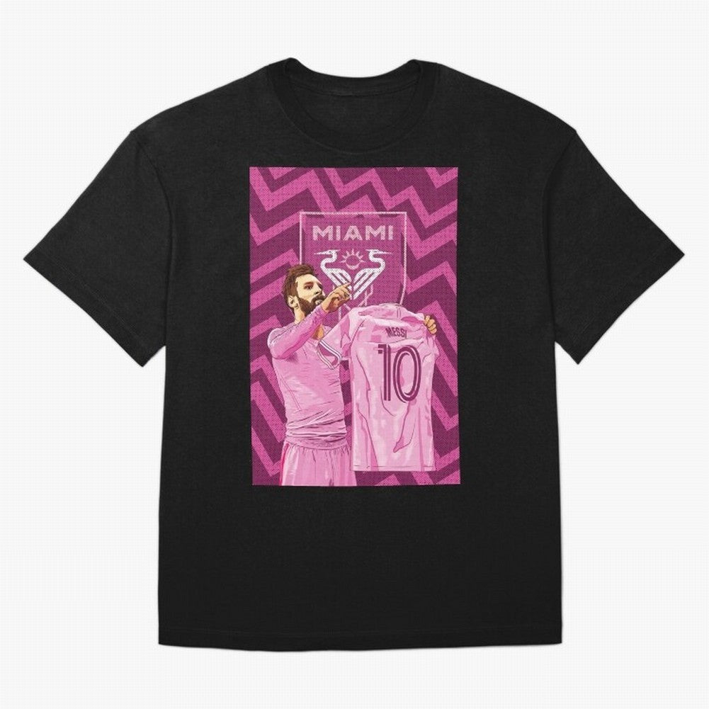 Messi in Inter Miami Classic T-Shirt Get Ready for Global Football Passion for FIFA World Cup 2026 USA Canada Mexico, Driven by Cristiano Ronaldo, Spain, Football Festival Excitement, Trophy Ambitions, Country Rivalries and Star Player Buzz;