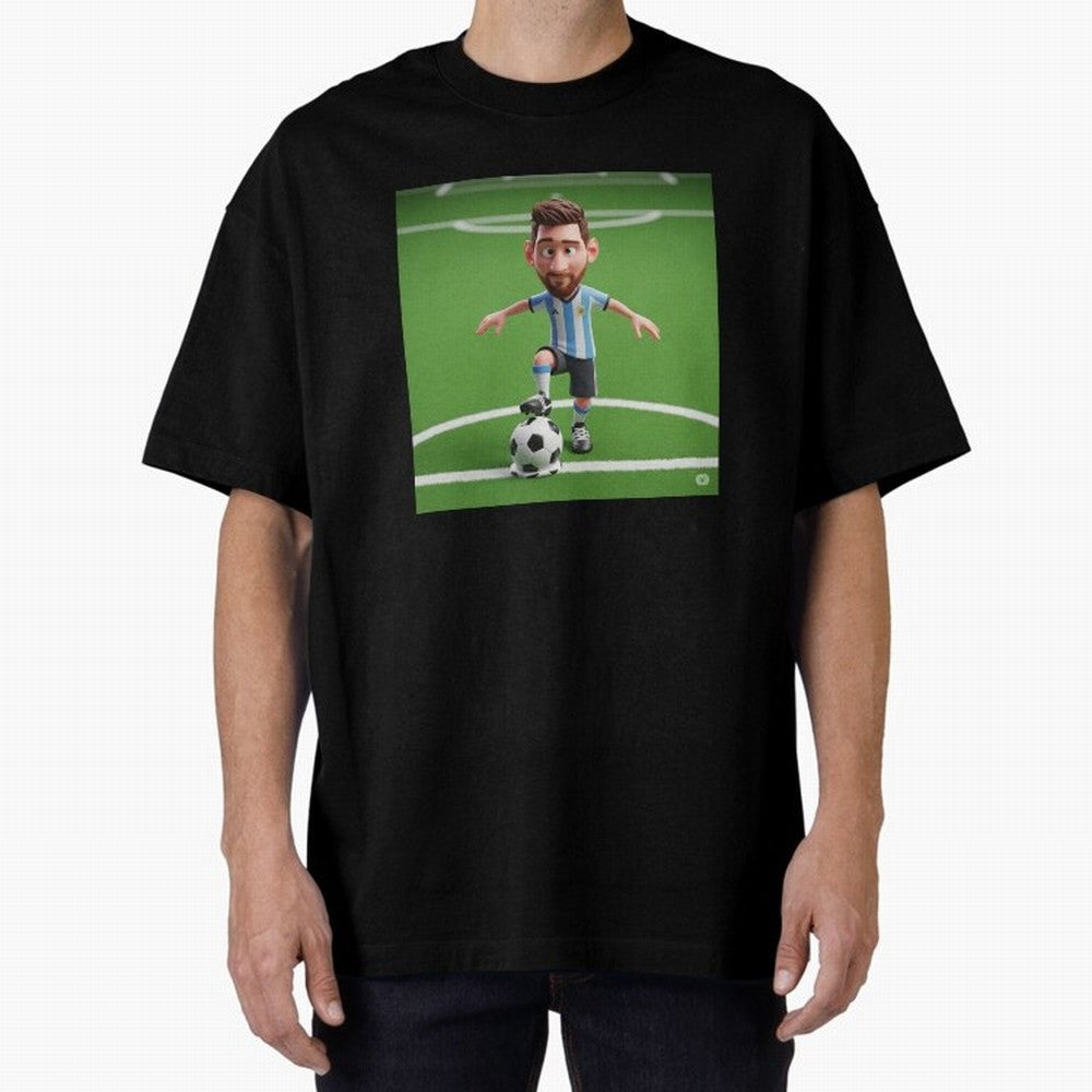 Football Oversized T-Shirt Remember Iconic Moments from Match Day Hype around FIFA World Cup 2026 USA Canada Mexico, Cristiano Ronaldo, Haaland and CR7, England and Germany, Worldwide Fan Energy, Dramatic Goals, Stadium Lights and Championship
