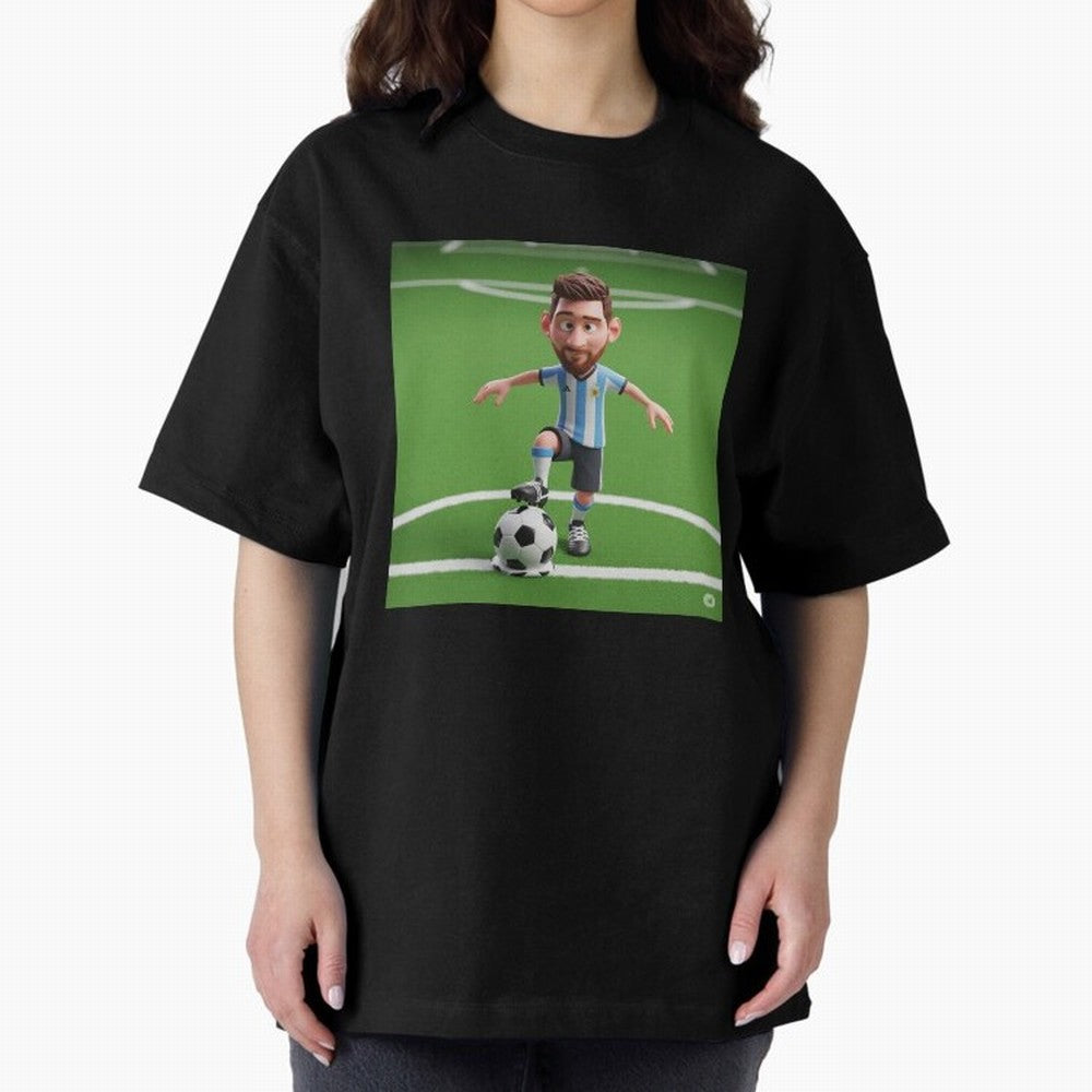 Football Oversized T-Shirt Remember Iconic Moments from Match Day Hype around FIFA World Cup 2026 USA Canada Mexico, Cristiano Ronaldo, Haaland and CR7, England and Germany, Worldwide Fan Energy, Dramatic Goals, Stadium Lights and Championship