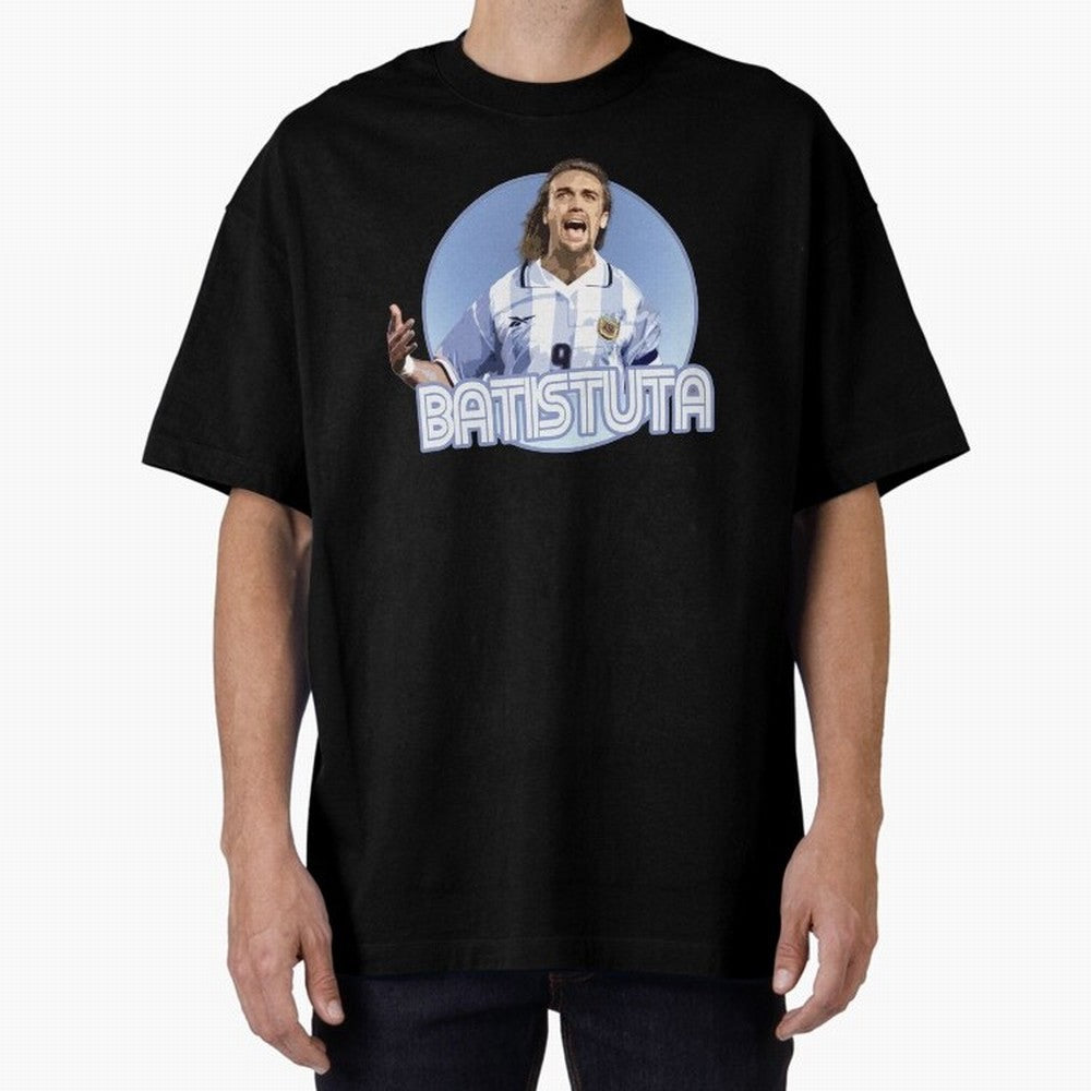 Batistuta - Classic T Shirt Classic T-Shirt Bring Retro Soccer Energy to Global Football Passion for FIFA World Cup 2026 Group Stage, Inspired by Mbappe, Spain and Netherlands, Soccer Culture, Superstar Moments, National Team Dreams and Competitive